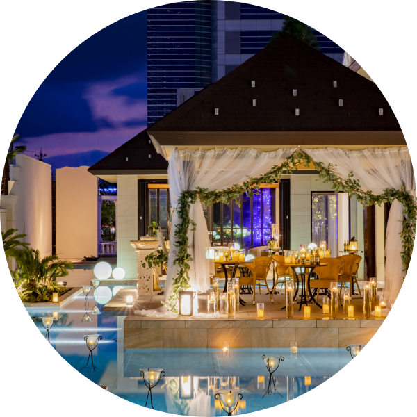 「モルディブ」をイメージしたゲストハウスバリテラスCoCo金沢